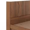 Koro Solid Wood Queen Size Non Storage Bed In Amber Walnut Finish