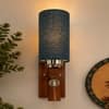 Devansh Metal Electric Wall Light in Black Colour with Yellow Shade Count of 1 Light