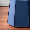 Prism Blue Pouf Ottoman Set Of 2