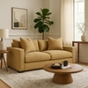 Lawson 2 Seater Sofa In Leatherette Beige Color