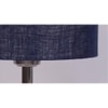 Daveigh Blue Cotton Shade Floor Lamp