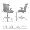 Teaauras High Back Executive Chair in Black Colour