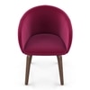 Meryl Fabric Lounge Chair in Raspberry Colour