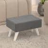 Midase Rectangular Engineered Wood Multipurpose Ottoman in Grey Colour