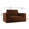 Skult  Pull Out Sofa cum Bed  in Brown Colour