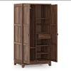 Magellan Solid Wood 2 Door Wardrobe in Teak Finish