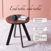 Fusion Forte: Contemporary Wood and Metal Side table