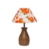 Devansh Multicolor Cotton Table Lamp With  Wood Natural Base (10X12.5 Inches)-37