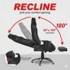 ASE Gaming Gold Series With Footrest Gaming Chair (Black)