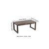 Hamstreet Sheesham Wood Coffee Table In Antique Grey Finish