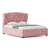 Holmebrook Upholstered Storage Bed In Hydraulic in Queen Size Desert Rose Colour