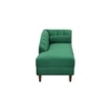 Korslund Velvet Chaise Lounger in Green Colour