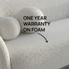 Elegantensemble Wood 3 Seater With Upholstery Non Storage Sofa In White Colour