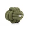 Knotty Combed Cotton Knitted Decorative Sage Knot Pillow 7 x 7 Inches