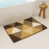 Luxe Home Canada Triangle Bath Mat(40x60 cm) Gold