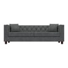 Windsor Premium 3 Seater Fabric Sofa in Smoke Grey Colour