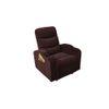 Carrera Fabric One Seater Manual Recliner in Brown Colour