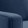 Apollo Sofa (Colour : Lapis Blue, Cushion : Soft, Back Type : High Back, Seating Capacity : Right Aligned 3 Seater + Right Aligned Chaise + Ottoman)