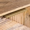 Denera Solid wood Mango Sideboard with 4 Door in Natural Finish