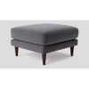 Turin Ottoman Color in Dark Grey