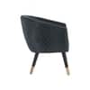 Scandinavian Deniz Lounge Chair Gold Finish