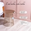 Premium Mild Steel Side Table in Gold Colour