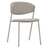 Scandinavian Kory Dining Chair Matte Beige Finish