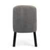 Rosslyn wood Set of 2 Dining Chairs in Iron Grey Velvet Upholstery with MAHAGONY FINISH
