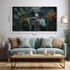 The Castle Decor Krishna Ji Wall Painting Wooden Framed 27x48 Inch (Style 5)