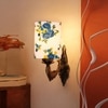 Devansh Metal Electric Wall Light in Antique Gold Colour with Multi Shade Count of 1 Light