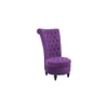 Piece Solid Wood Accent Chair in Purple Colour