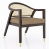 Hayworth Lounge Chair in Fawn Velvet Colour