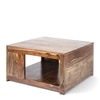 Milan Sheesham Wood Coffee Table In Teak Finish