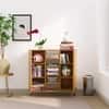 Hexa Engineered Wood Bookshelf Multipurpose Storage Rack in Giant Wood Colour