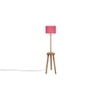 Harmon Pink Cotton Shade Floor Lamp