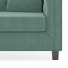 Windsor Luxe 2 Seater Fabric Sofa in Dusty Turquoise Velvet Colour