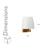 Elstead Single Arm Wall Light in Brass Finish
