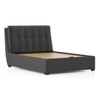 Bornholm Upholstered Storage Bed In Hydraulic in Queen Size with Urban Grey Colour