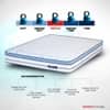 Balance Plus -Doctor Recommended, 5 Zone Dual Density Orthopedic Support layer, Euro Top Memory Foam Mattress (72 x 36 in, 8 Inches)