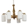 Eliante Mild Steel 6-Light Chandelier, Modern Hanging Ceiling Fixture