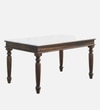 Uri Six Seater Dining Table with Six Chairs & With Porcelain Top