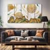 The Castle Decor Abstract Wall Painting Wooden Framed 27x48 Inch for Living Room (Style 2)