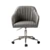 Doe Buck Colm Modern Grey Leatherette Office Chair