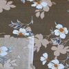 Vera Coffee Floral 290 TC Cotton Flat Single Size Bedsheet with 1 Pillow Cover – Threads