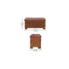 Liliana Shoe Rack With Seating In Honey Oak Finish