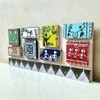 Multi Color Wooden Wall Art Panel with hand made Tribal traditional Art patterns