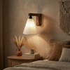 Terzo Brown Solid Wood Wall Lights