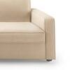 Apollo Sofa (Colour : Birch Beige, Cushion : Soft, Back Type : Regular, Seating Capacity : Left Aligned 2 Seater + Left Aligned Chaise + Ottoman)