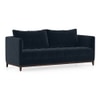 Florence Luxe 3 Seater Fabric Sofa in Sea Port Blue Velvet Colour