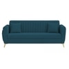 Daraco Velvet 3 Seater Sofa in T Blue Color